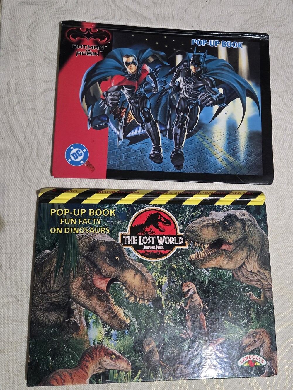 Batman & Jurassic Park Pop-Up Book Set